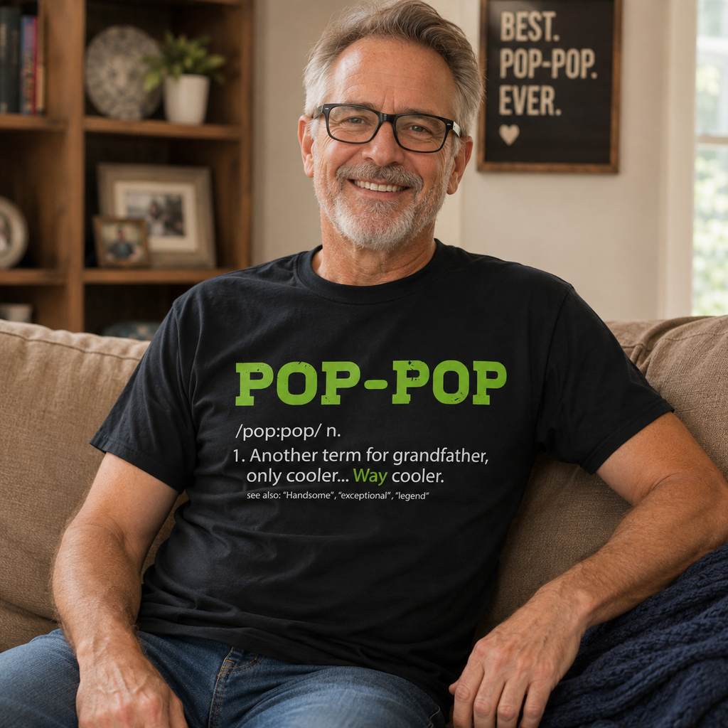 Pop-Pop Definition T-Shirt/Sweatshirt/Hoodie – Funny Grandpa Gift Shirt