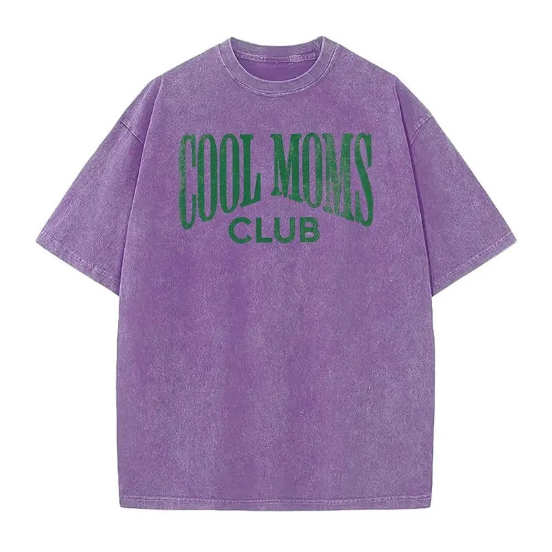 Cool Mom Graphic Tee – Retro Washed Motherhood Shirt/Sweatshirt/Hoodie