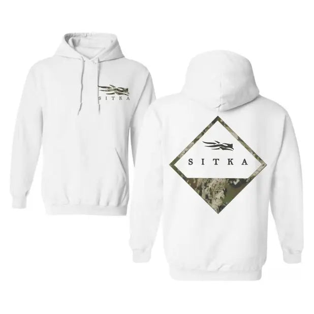 SITKA Camo Graphic Hoodie/Sweatshirt/T-Shirt – Front & Back Hunting Outdoor Pullover