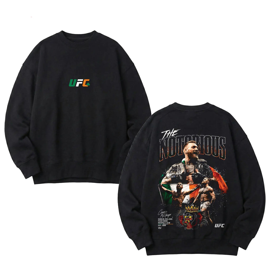 Men's UFC 329 Black Conor McGregor T-Shirt/Sweatshirt/Hoodie - UFC MMA Shirt , Gift for Fighters