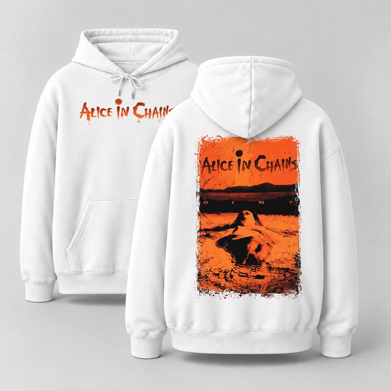 Alice in Chains Vintage Washed T-Shirt/Sweatshirt/Hoodie – Oversized Grunge Rock Graphic Tee