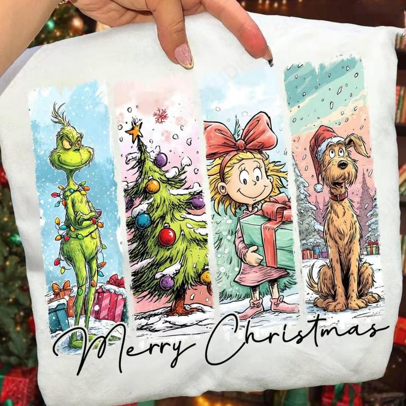 [Winter Outfits]Merry Christmas Sweatshirt, Grinchmas Christmas Sweatshirt, Christmas Comedy Movies Friends Sweater, 90s Christmas Movie, Family Xmas Outfit BWOGI