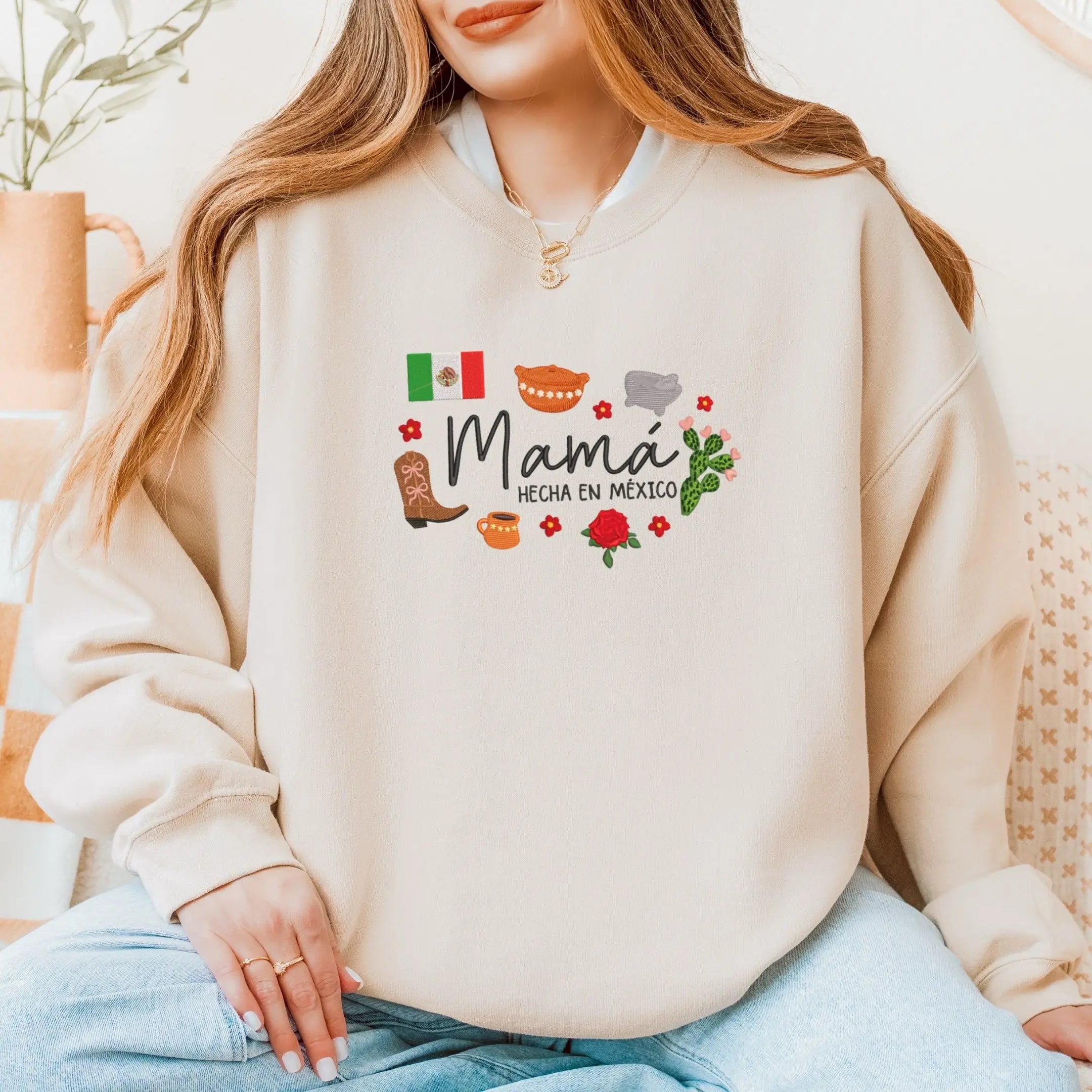 Mamá Hecha en México Sweatshirt 🇲🇽/Hoodie – Mexican Mom Mother’s Day Gift