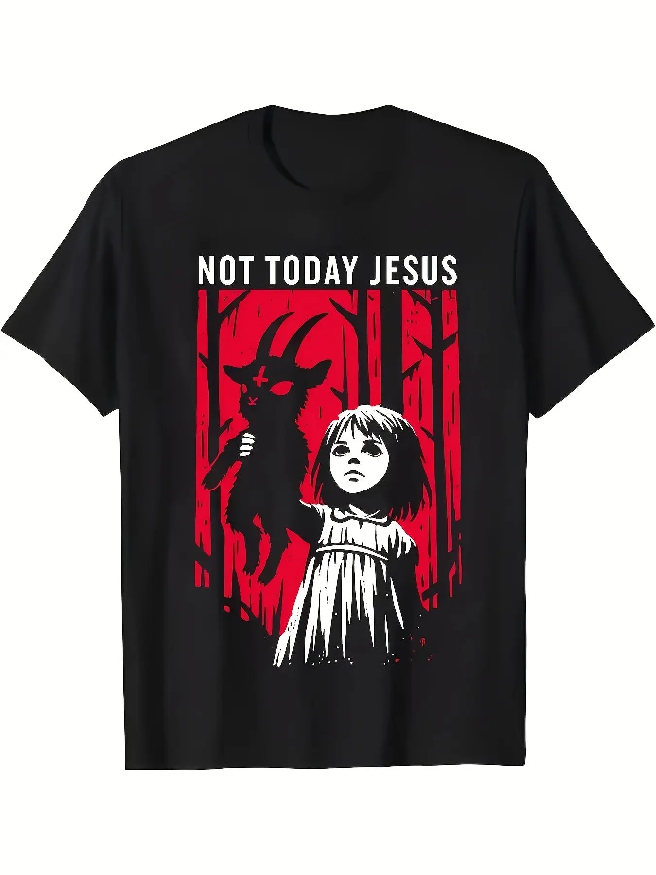 "Not Today Jesus" Baphomet  Design T-Shirt/Sweatshirt/Hoodie