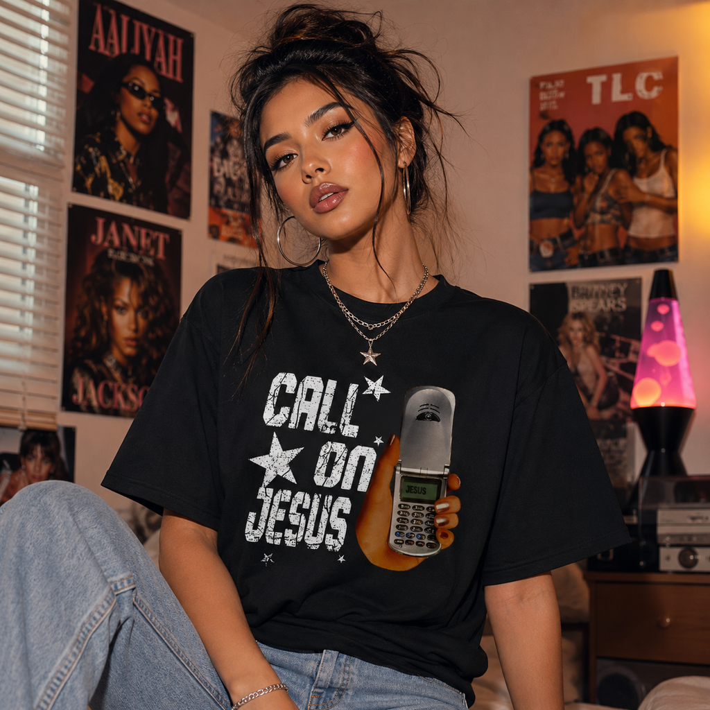 Y2K Christian Tee 📞 – Retro Faith Graphic Shirt/Sweatshirt/Hoodie
