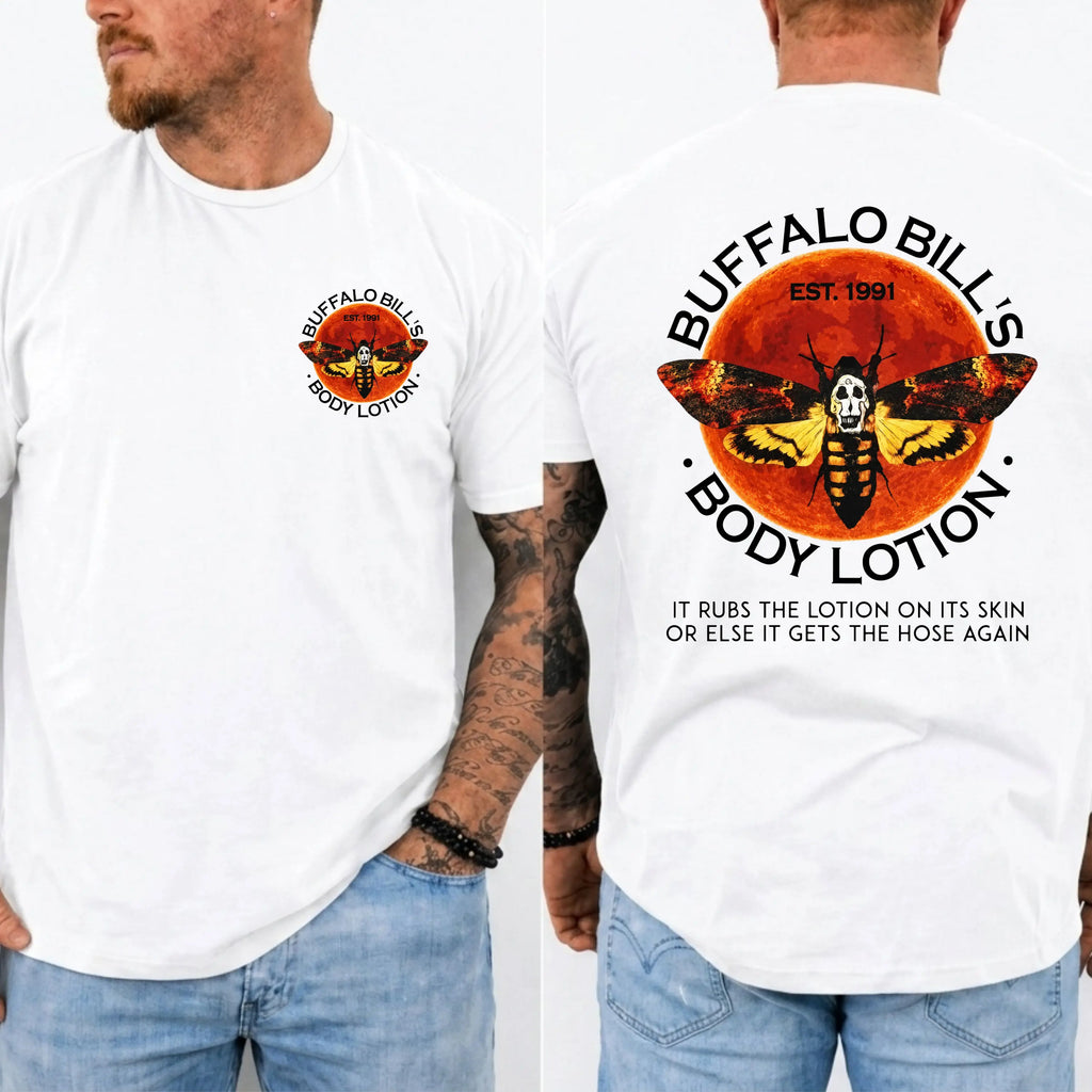 Buffalo Bill Inspired Double-Sided Horror Graphic T-Shirt/Sweatshirt/Hoodie - Halloween Horror Graphic Tee
