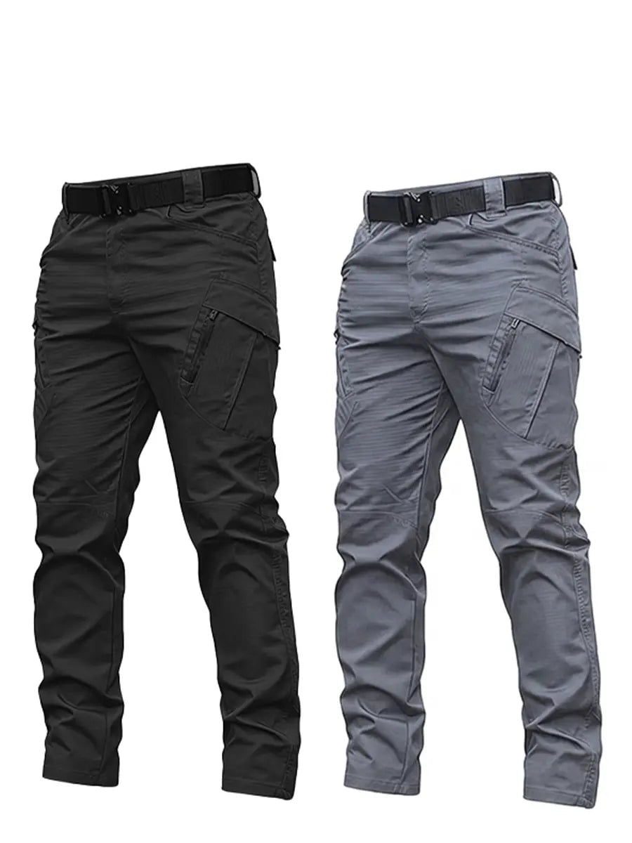 Men's 2-Pack Tactical Cargo Pants – Multi-Pocket Utility Work Trousers
