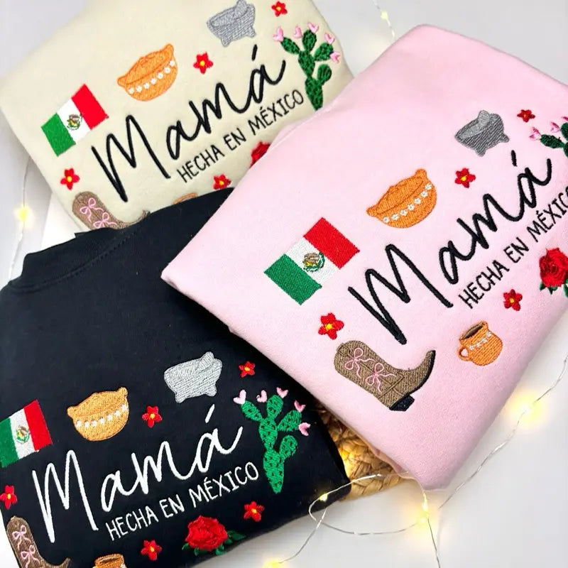 Mamá Hecha en México Sweatshirt 🇲🇽/Hoodie – Mexican Mom Mother’s Day Gift
