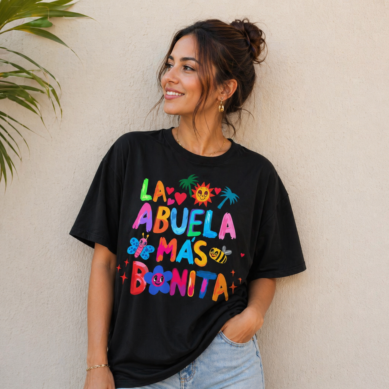 La Abuela Más Bonita 💖 – Cute Grandma Gift T-Shirt/Sweatshirt/Hoodie