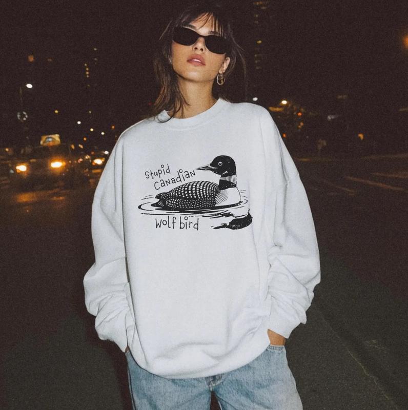 Stupid Canadian Wolf Bird Shirt, Hockey Romance LGBT Hockey Fan Gift, Heated But Devote Movie Sweatshirt, Team Hollanov Tee