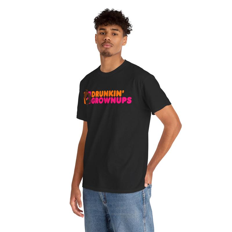 Drunkin’ Grownups Funny Graphic Tee – Retro Adult Humor T-Shirt/Sweatshirt/Hoodie