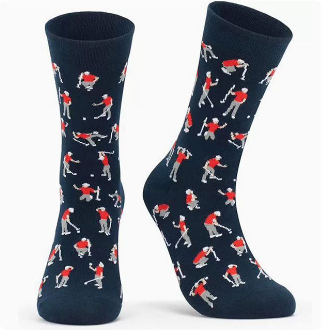 Funny Frustrated Golfer Socks – Men's Novelty Golf Socks, Golf Gifts for Dad, Husband & Golf Lovers