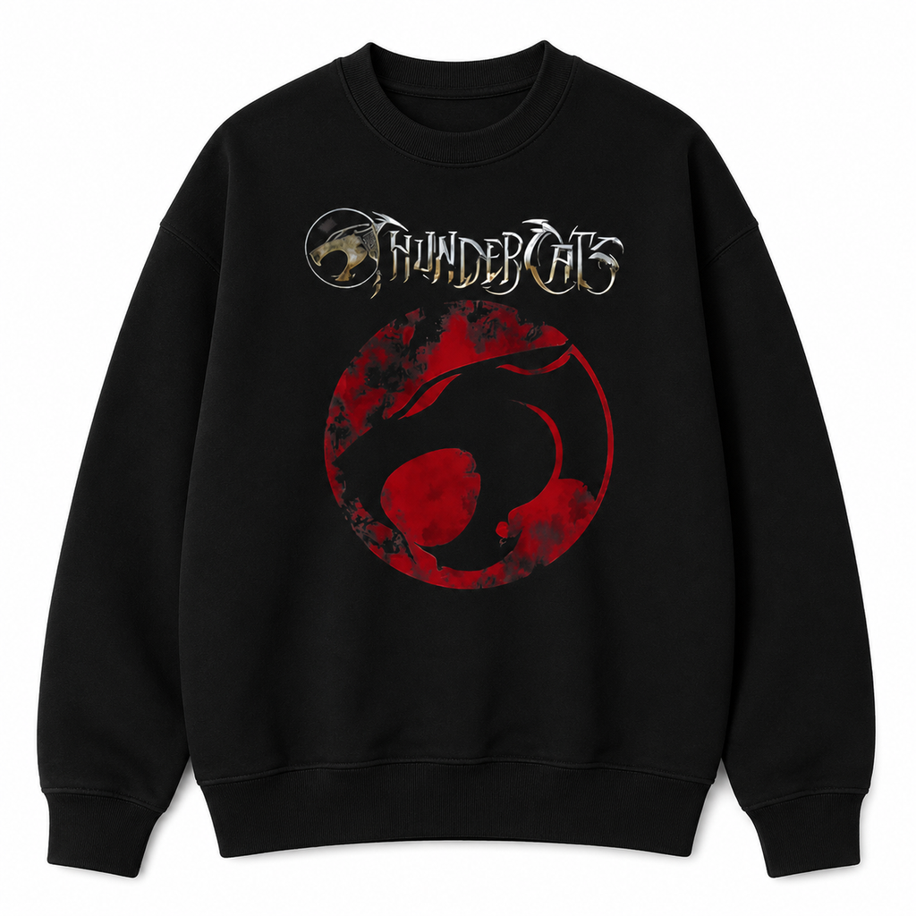 ThunderCats Dark Feline Sigil Tee 🖤 – Vintage Streetwear Graphic Shirt/Sweatshirt/Hoodie