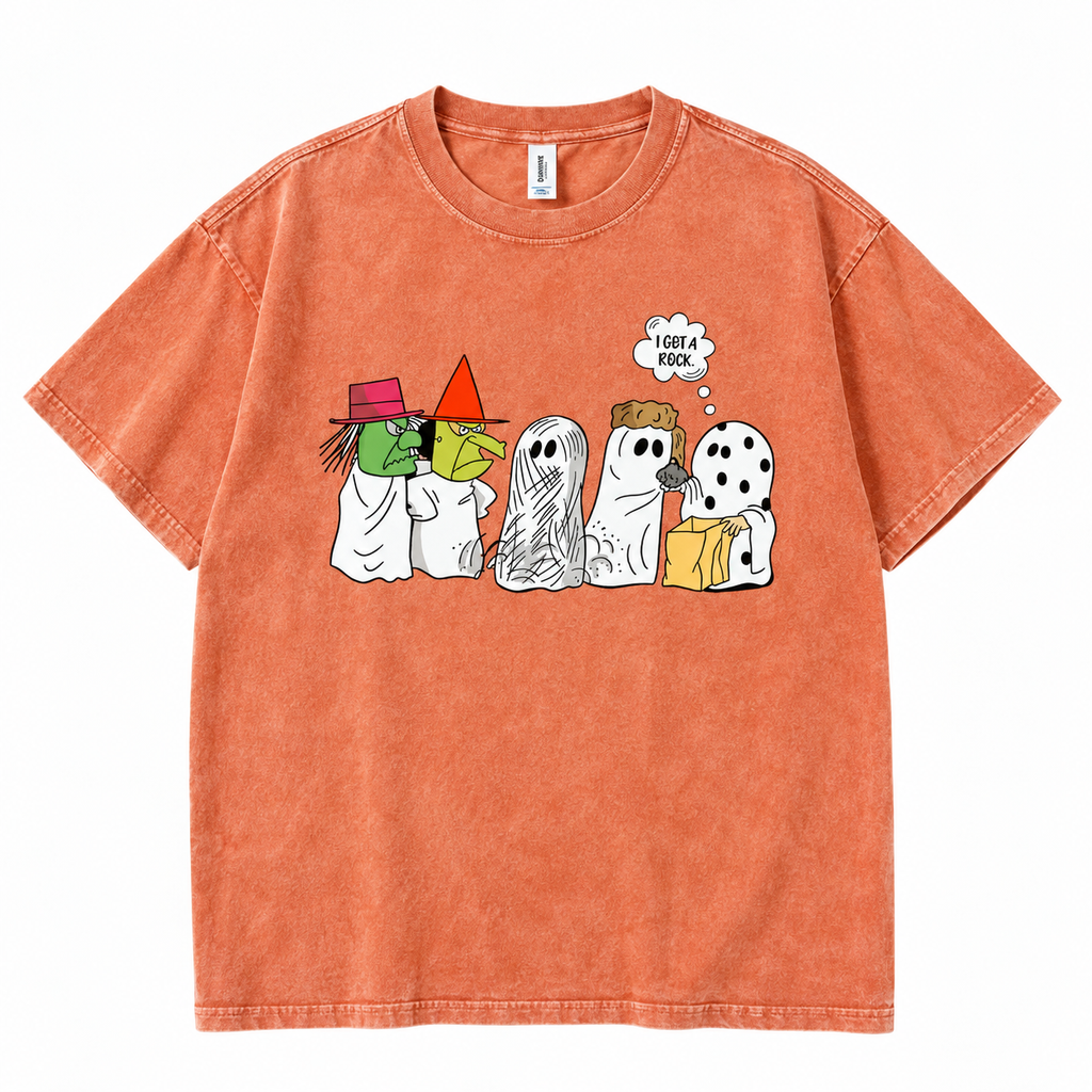 I Got a Rock Halloween Shirt/Sweatshirt/Hoodie – Funny Ghost Costume Retro Graphic Tee