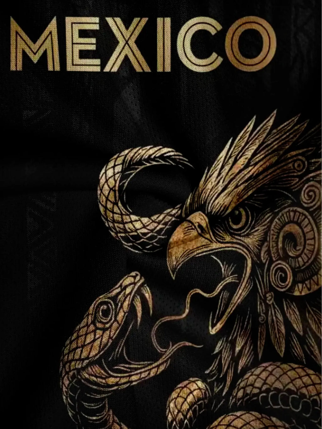 Mexico Aztec Eagle & Serpent Graphic T-Shirt