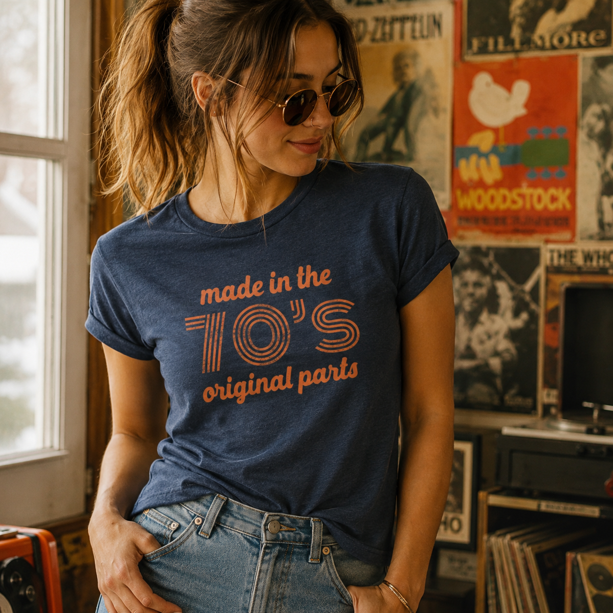 Made in the 70s Original Parts T-Shirt/Sweatshirt/Hoodie  – Funny 70s Birthday Gift Tee
