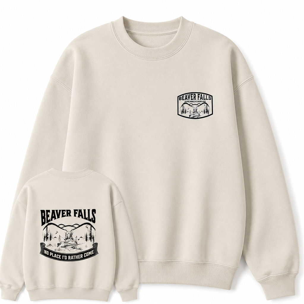 Beaver Falls Graphic Tee 🌲 – Vintage Lodge Humor T-Shirt/Sweatshirt/Hoodie