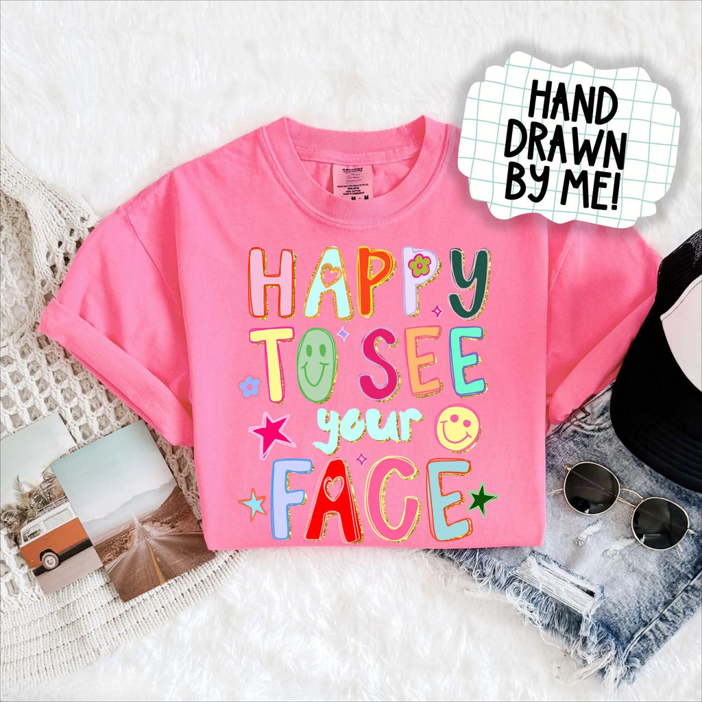 Cute Teacher Graphic T-Shirt/Sweatshirt/Hoodie – Colorful Doodle Appreciation Tee