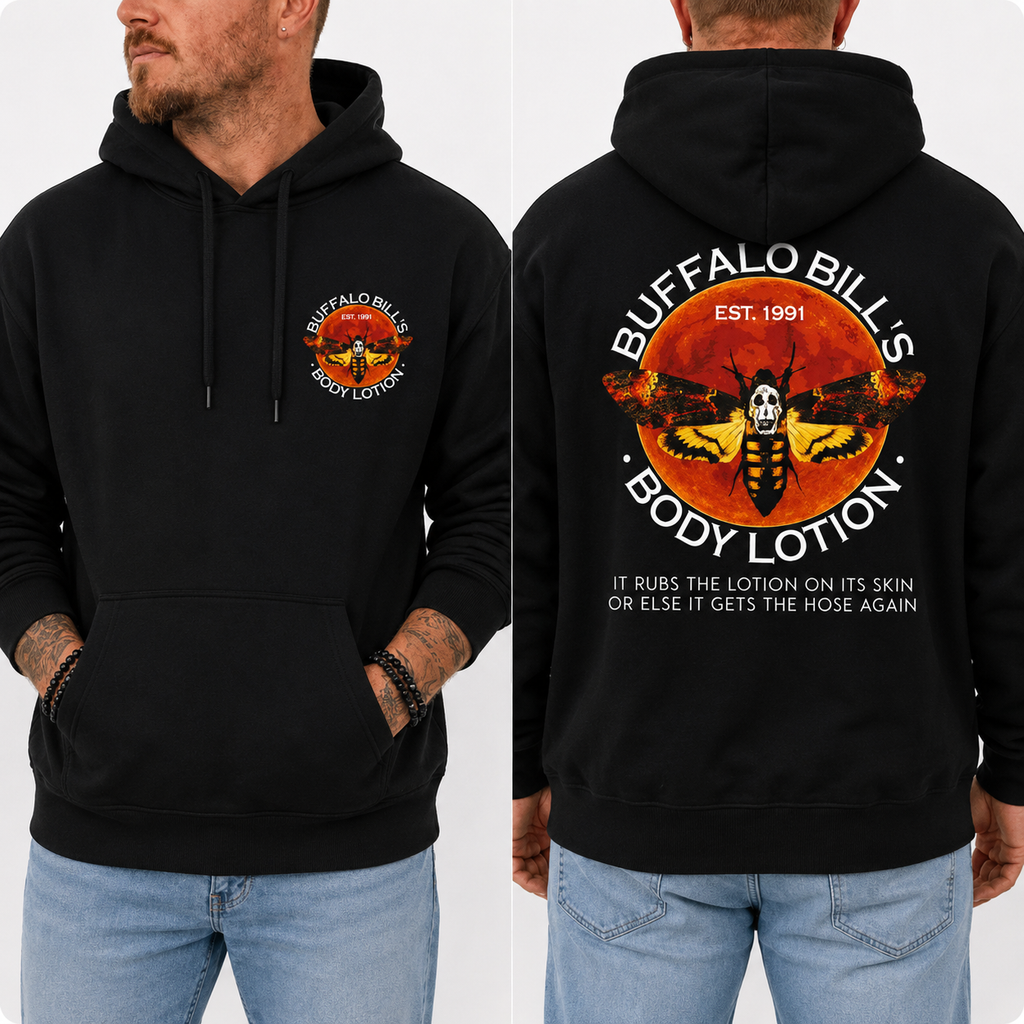 Buffalo Bill Inspired Double-Sided Horror Graphic T-Shirt/Sweatshirt/Hoodie - Halloween Horror Graphic Tee
