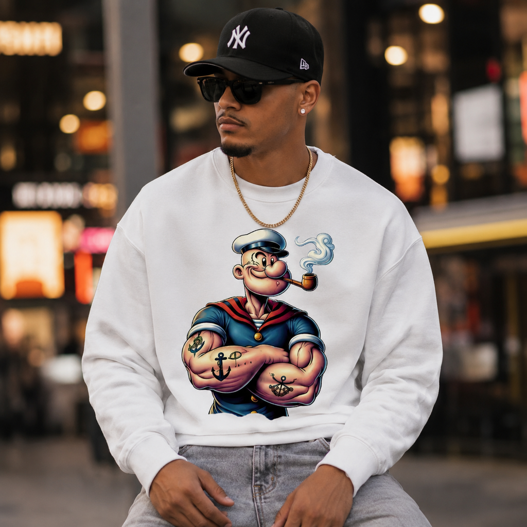 Old School Sailor Graphic T-Shirt/Sweatshirt/Hoodie – Vintage Nautical Tattoo (Ideal for Pirate Costumes )