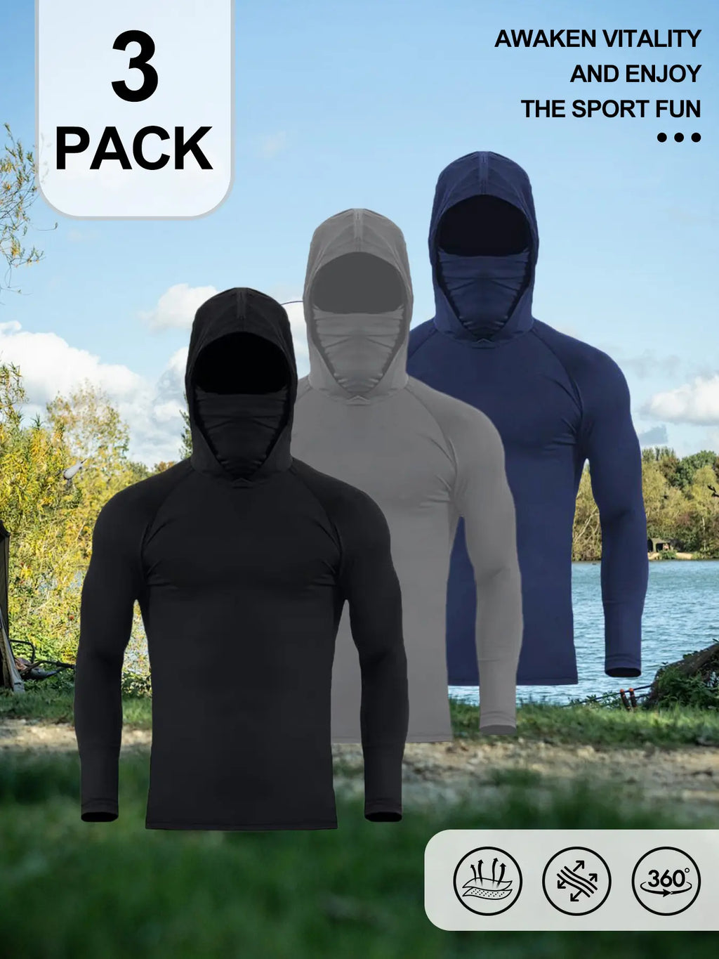 Sun Protection Hoodie Shirt | UPF 50+ Outdoor Performance Top