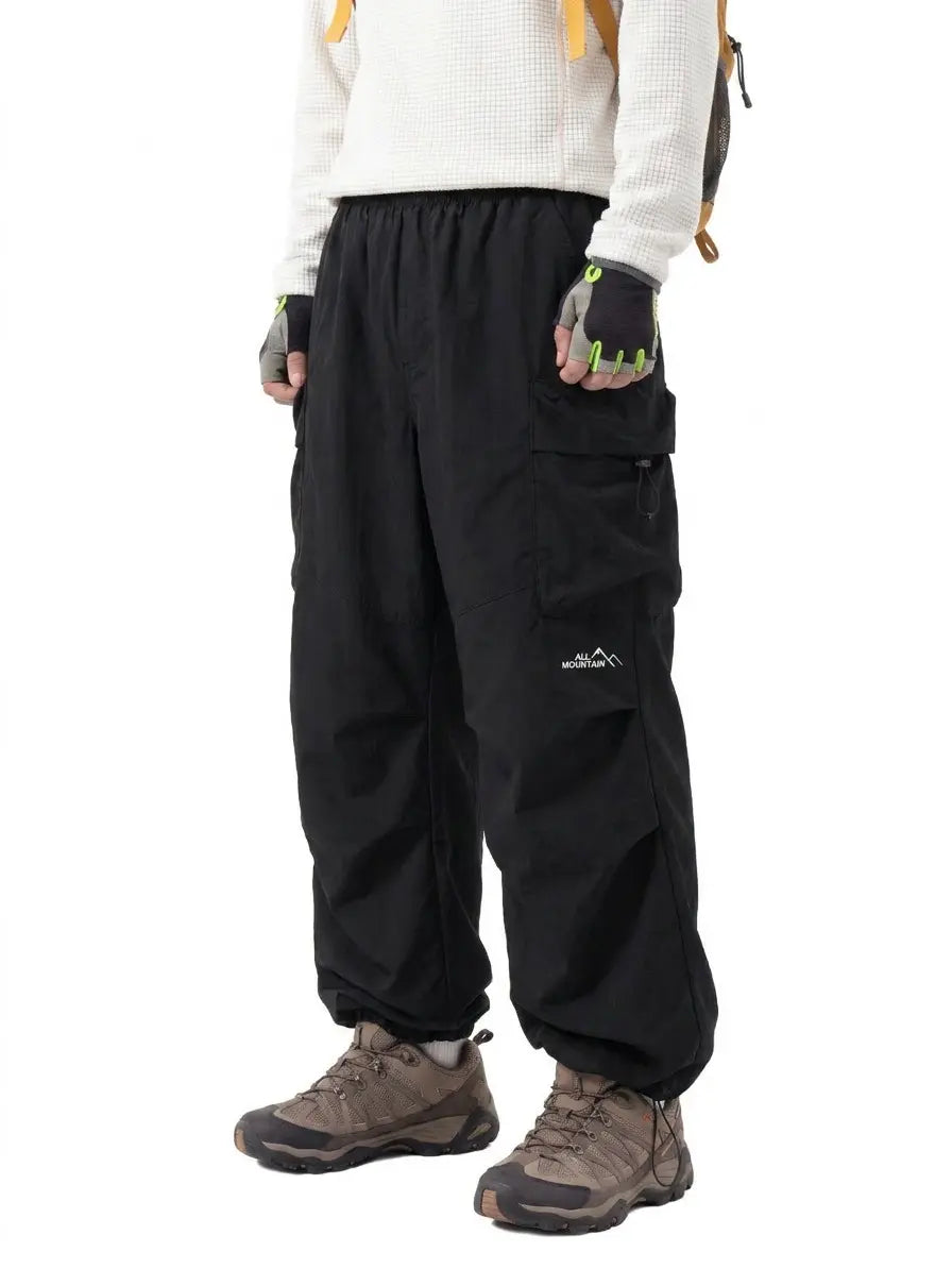 Unisex Lightweight Hiking Pants – Quick Dry Water Resistant Loose Fit Cargo Pants with Pockets