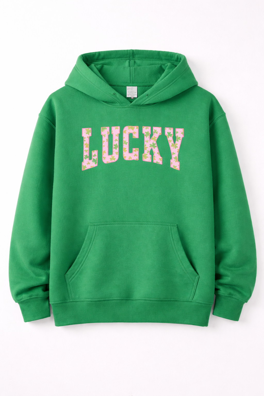 Lucky Clover sweatshirt with green shamrock design, perfect for St. Patrick’s Day, a cute Irish holiday shirt combining festive style and cozy comfort Shirt / Hoodie / Sweatshirt