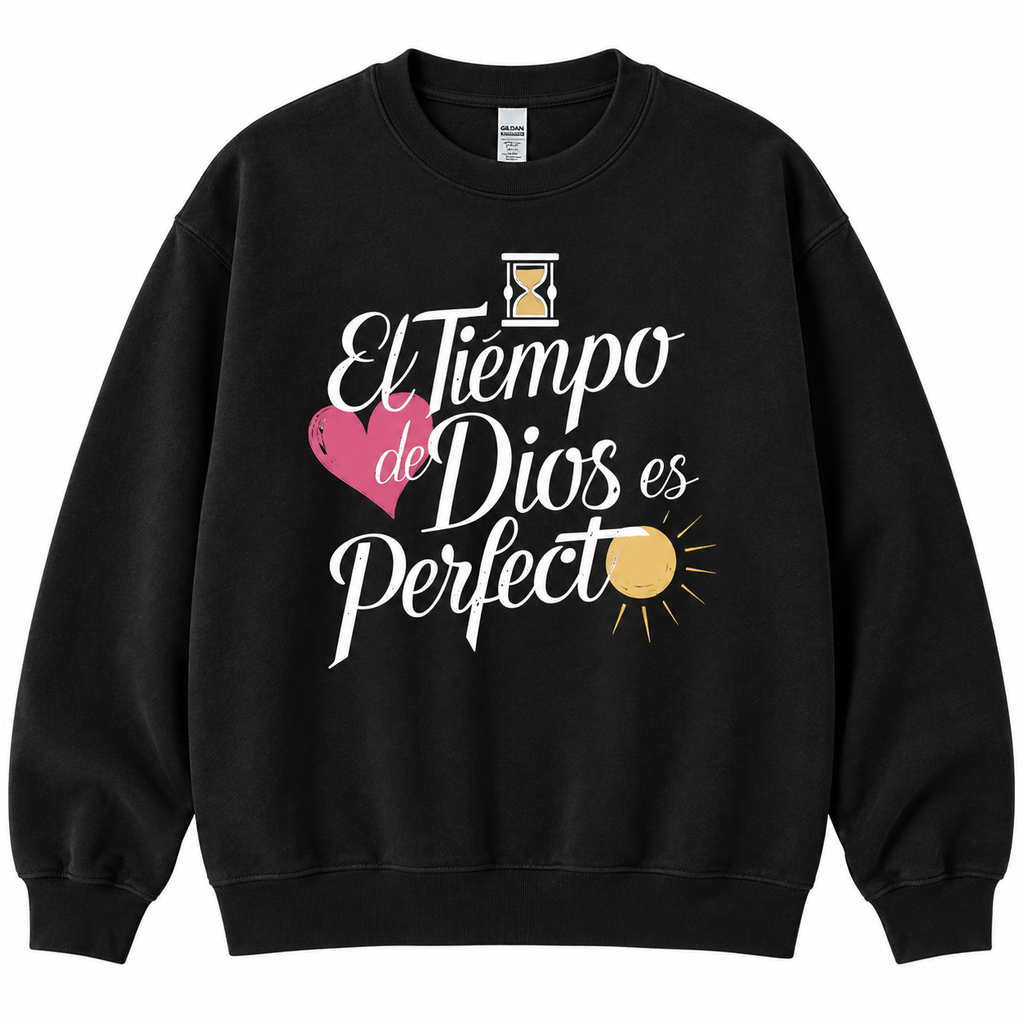 El Tiempo de Dios es Perfecto Shirt/Sweatshirt/Hoodie – Spanish Christian Faith Graphic Tee