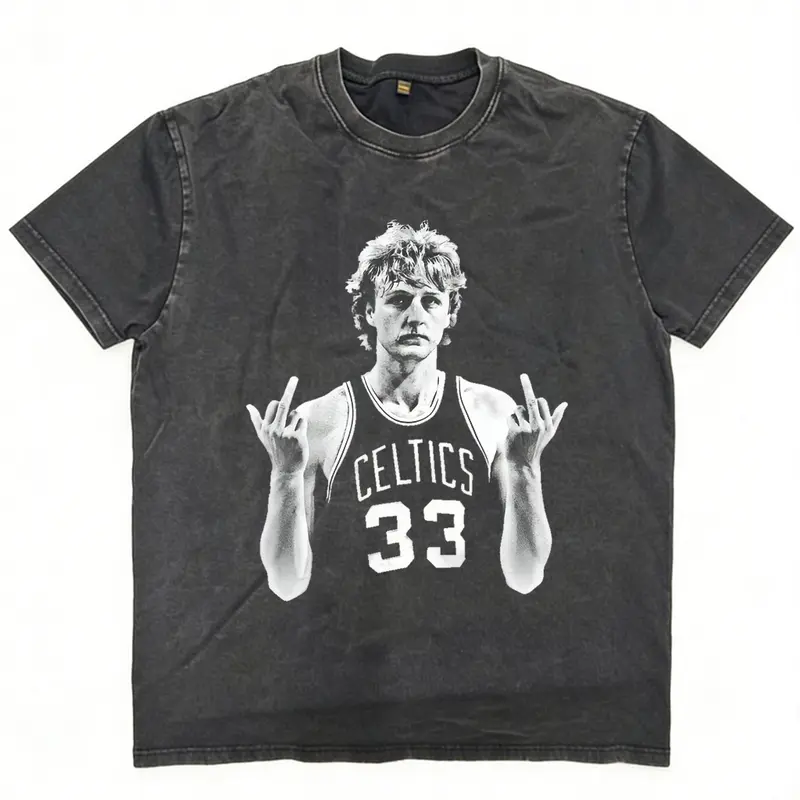 Larry Bird Vintage Basketball Graphic Tee/Sweatshirt/Hoodie – Retro Celtics 33 Streetwear T-Shirt