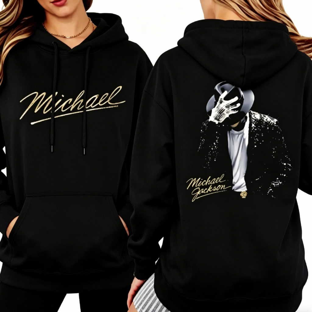 Michael Jackson Black Gold Dance Graphic T-Shirt/Sweatshirt/Hoodie – Retro Stage Performer Tee