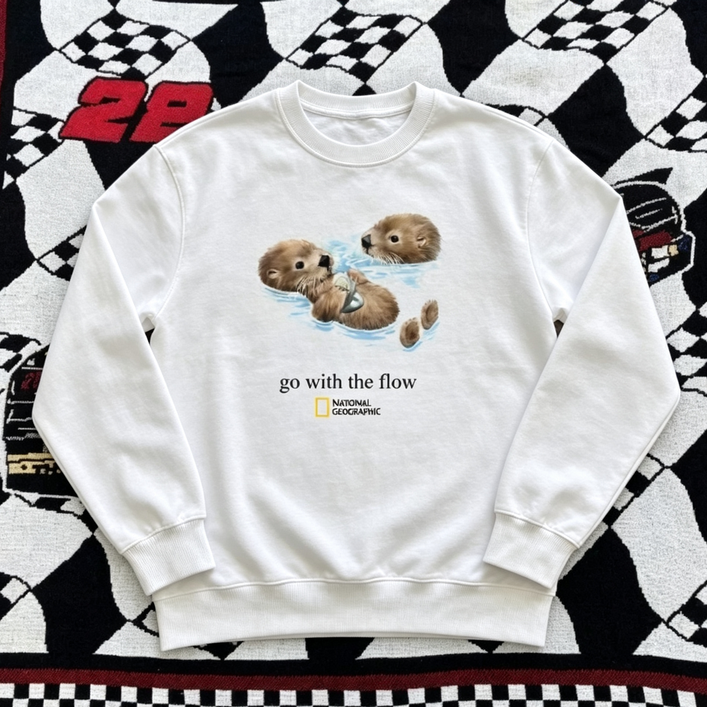 Go With The Flow Otter Shirt/Sweatshirt/Hoodie for Animal Lovers
