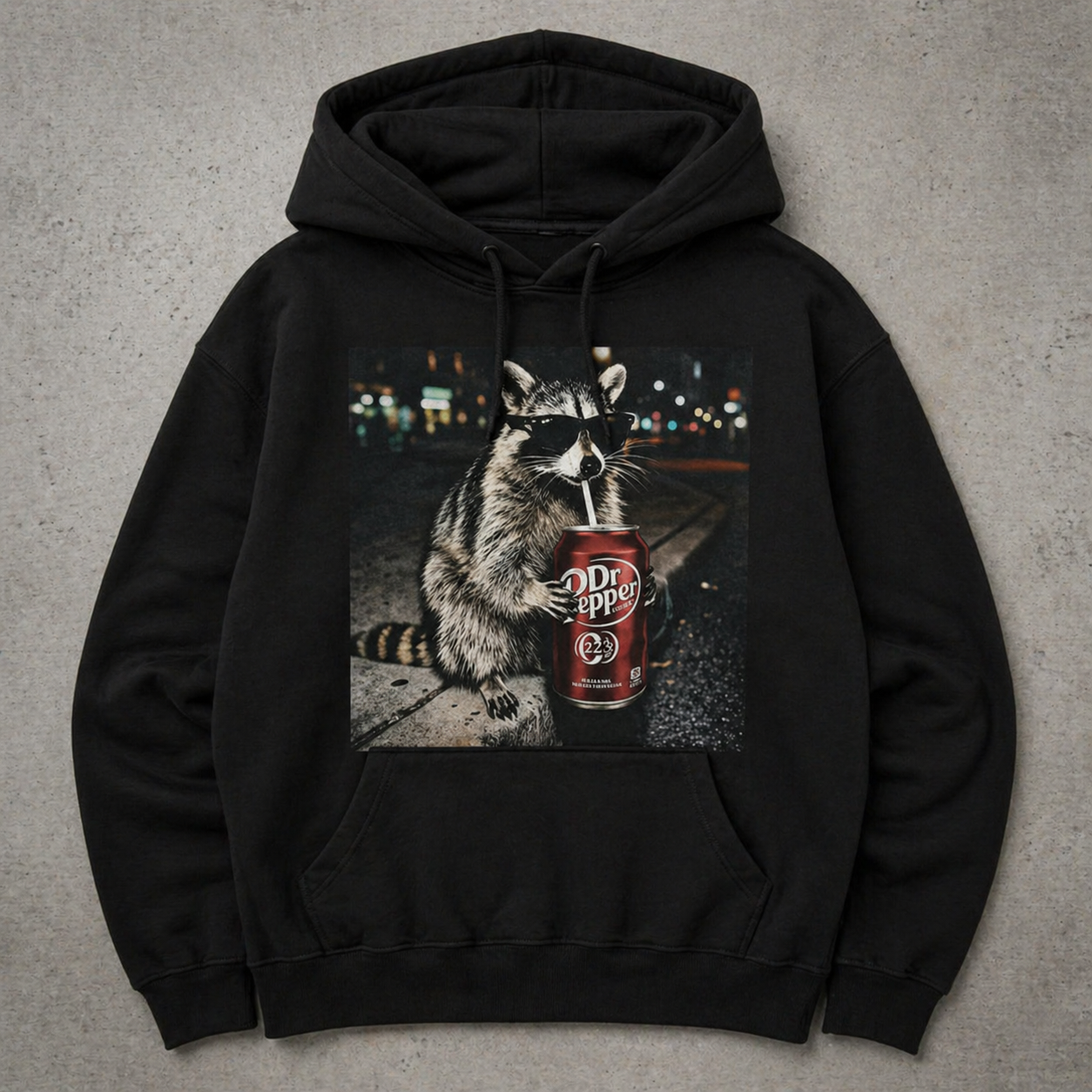 Vintage Raccoons Dr Pepperr Graphic T-Shirt/Sweatshirt/Hoodie – Funny Night Life Meme Tee