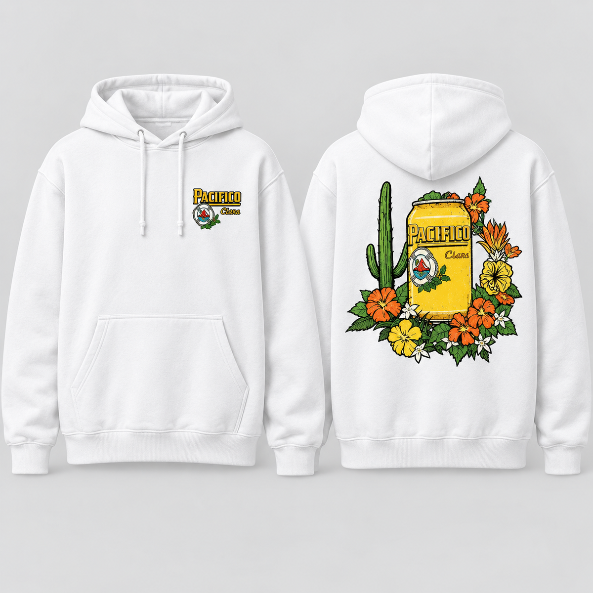 Vintage Tropical Beer Graphic T-Shirt/Sweatshirt/Hoodie – Acid Wash Baja Surf Oversized Tee