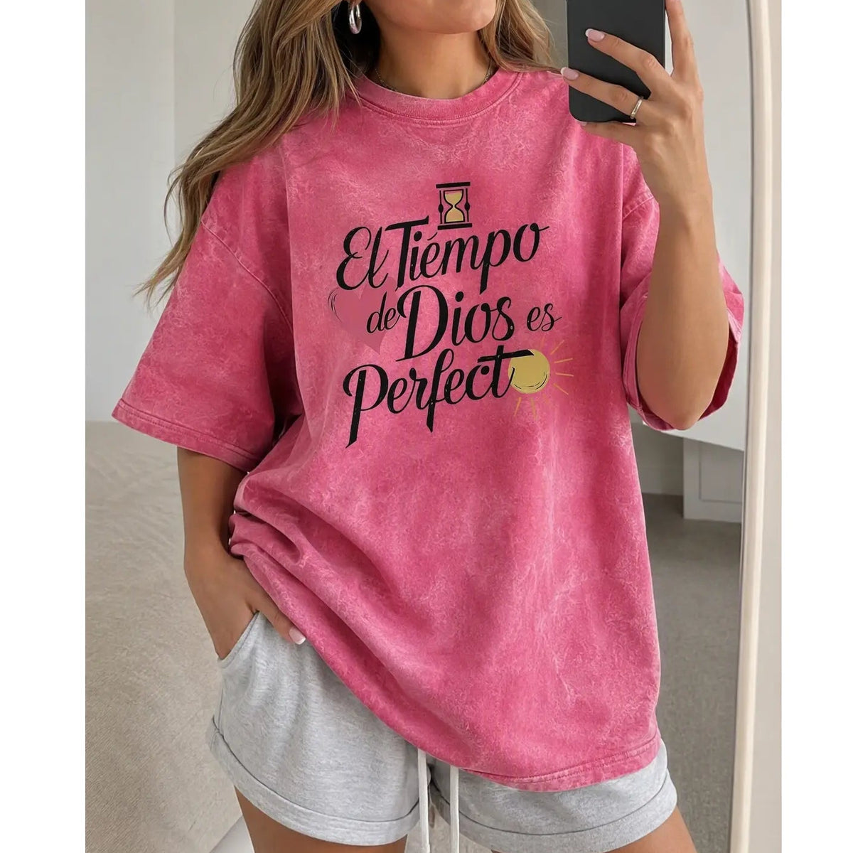 El Tiempo de Dios es Perfecto Shirt/Sweatshirt/Hoodie – Spanish Christian Faith Graphic Tee