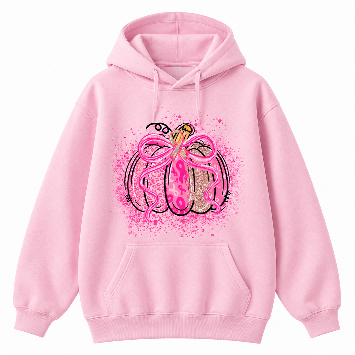 Breast Cancer Awareness Sweatshirts/Hoodie/T-Shirt – Pink Ribbon October & Pumpkin Fall Collection