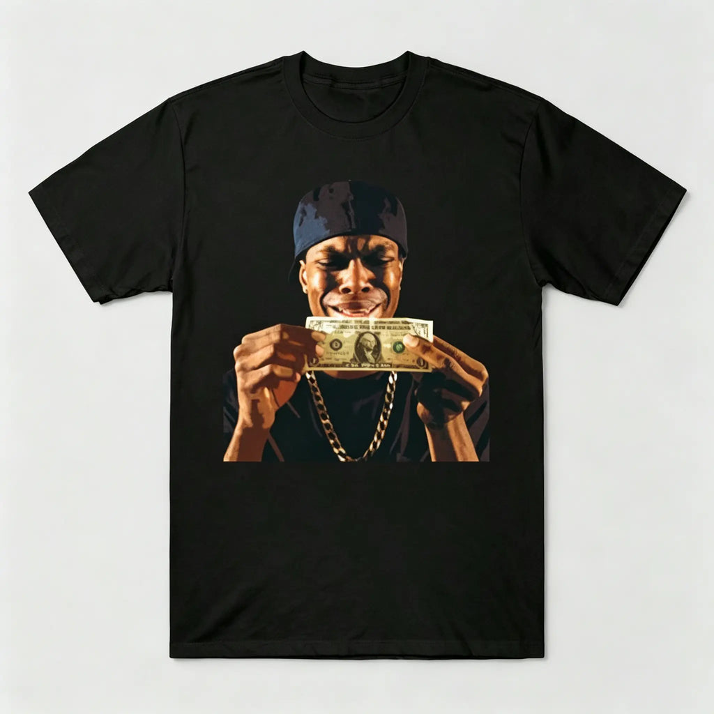 Hip Hop Holding Dollar Bill Portrait T-Shirt/Sweatshirt/Hoodie - Vintage Rap Music Streetwear
