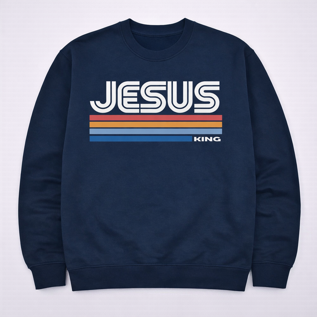 Retro Jesus King T-Shirt/Sweatshirt/Hoodie Cotton Menswear