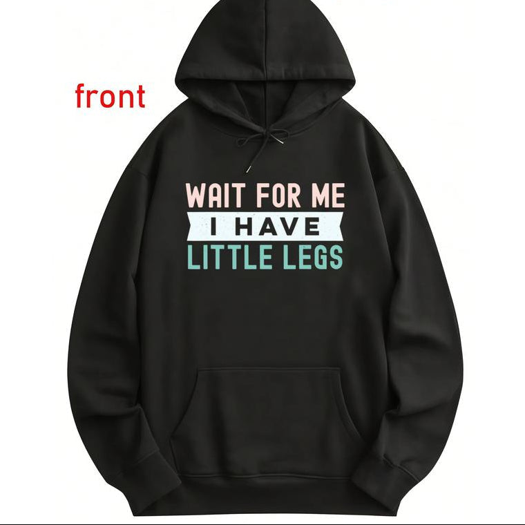 Funny Height Sarcasm Printed Hoodie Long Sleeve Outdoor Wear for Men & Women Soft Fabrics Pop Prints Flattering Cuts