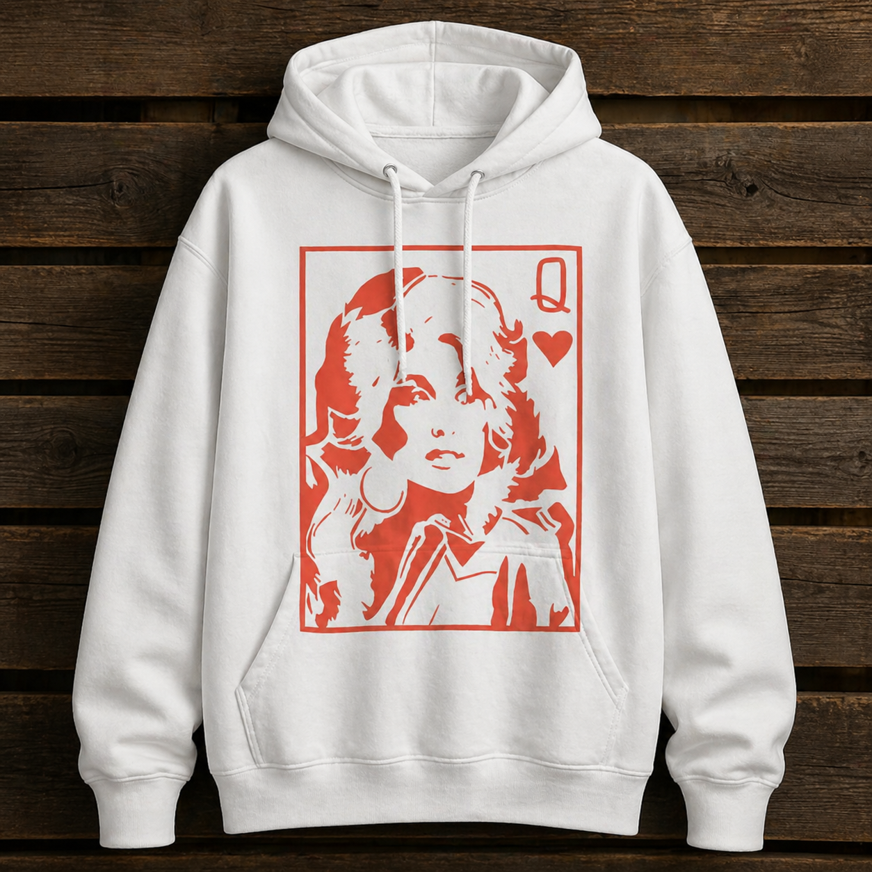 Queen of Hearts Graphic T-Shirt/Sweatshirt/Hoodie – Vintage Pop Art Style