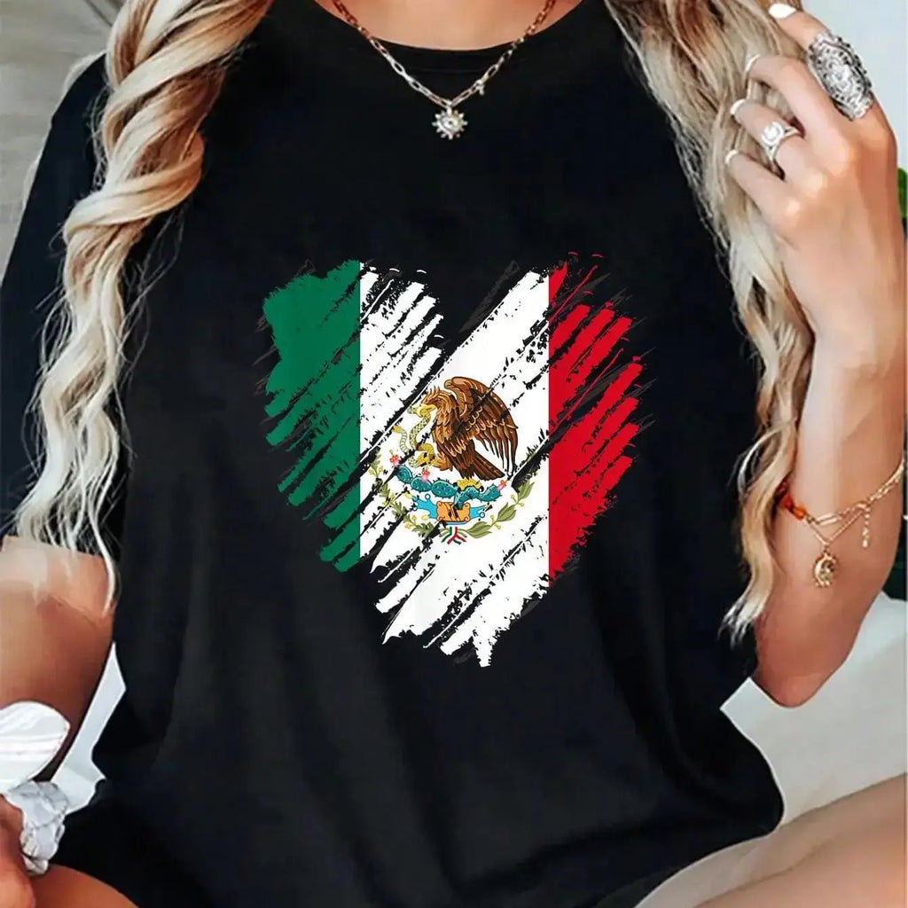 Mexico City Mexican Flag Heart Gift Mexico T-Shirt/Sweatshirt/Hoodie