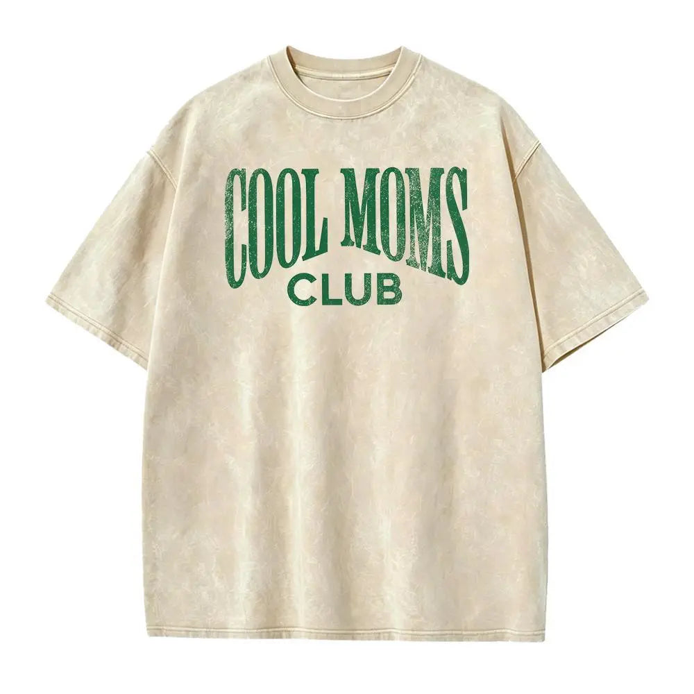 Cool Mom Graphic Tee – Retro Washed Motherhood Shirt/Sweatshirt/Hoodie