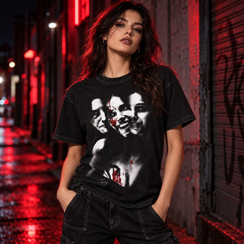 Why Don't You Love Me Horror T-Shirt/Sweatshirt/Hoodie – Vintage Acid Wash Graphic Tee