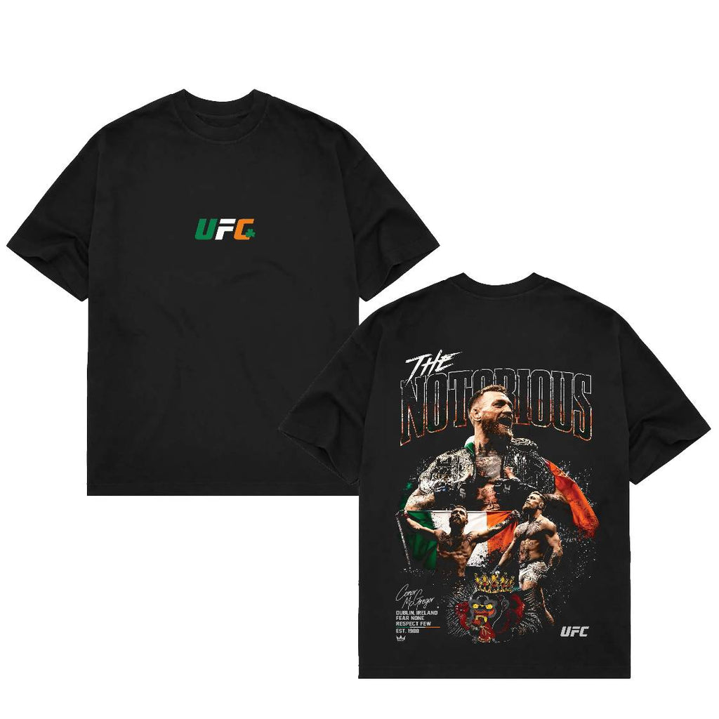 Men's UFC 329 Black Conor McGregor T-Shirt/Sweatshirt/Hoodie - UFC MMA Shirt , Gift for Fighters