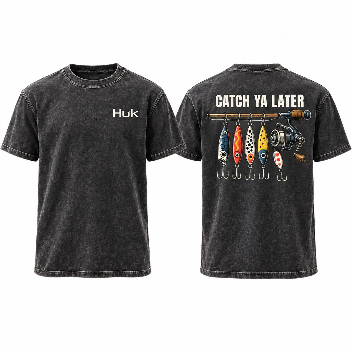 Catch Ya Later Fishing Hoodie/Sweatshirt/T-shirt – Vintage Lure Graphic Pullover for Men